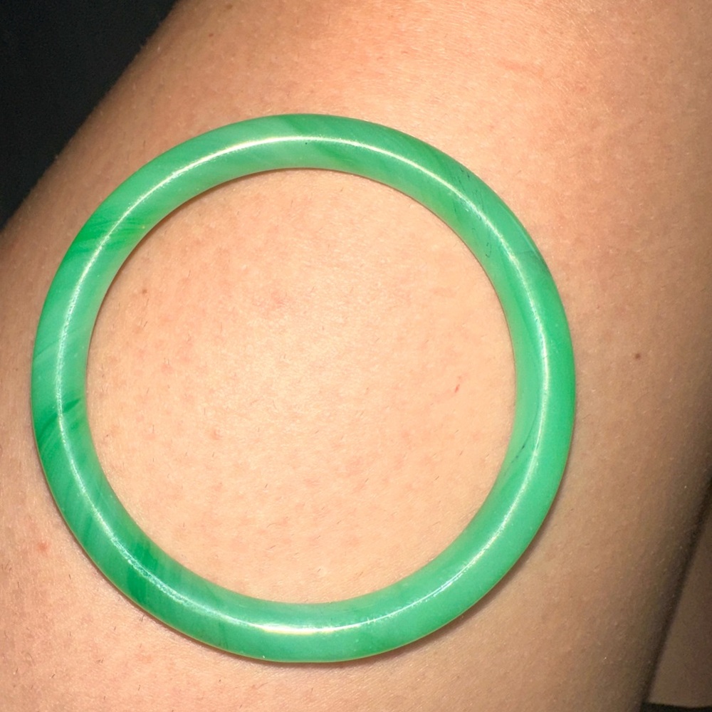 Antique Authentic Jade Bangle From Asia